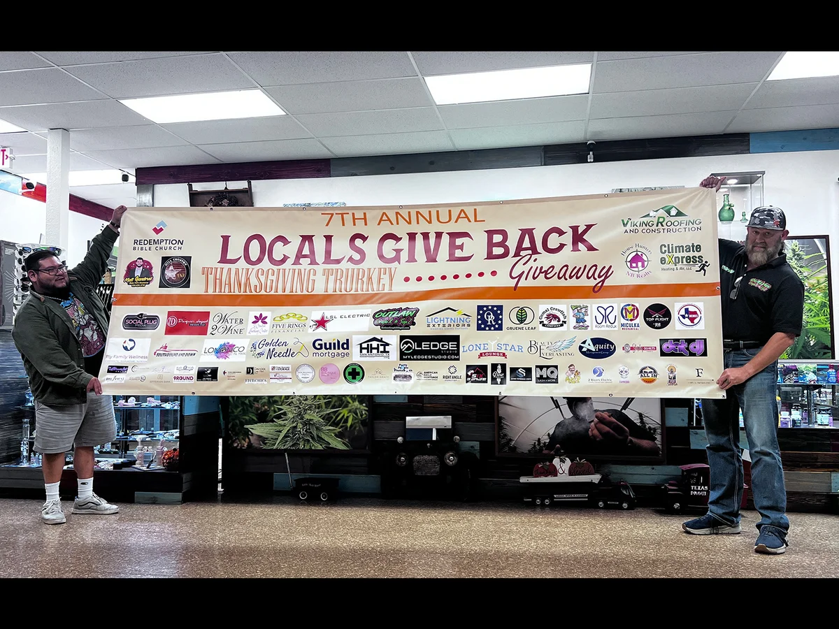 7th Annual Locals Give Back Thanksgiving Turkey Giveaway sponsor banner